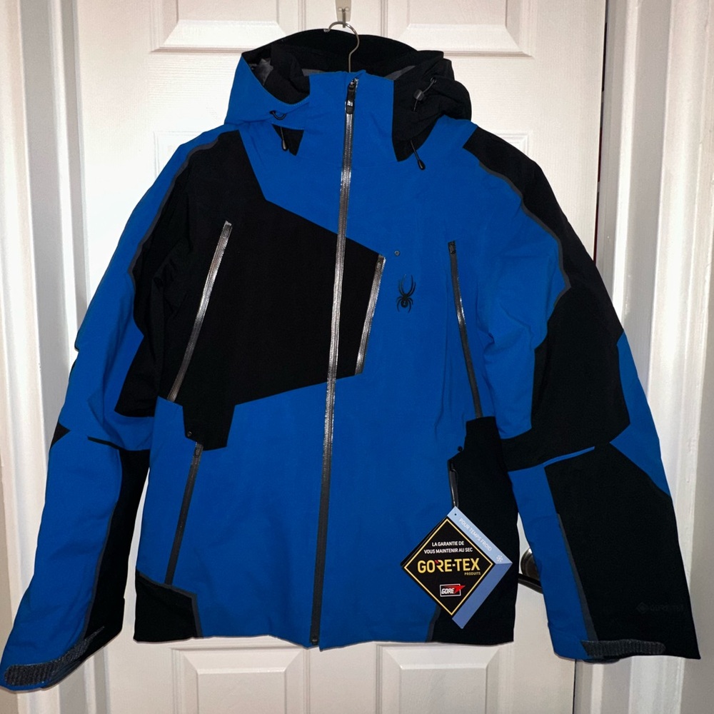 Spyder Men's Leader GTX Jacket - Cobalt / Ebony size Small NWT